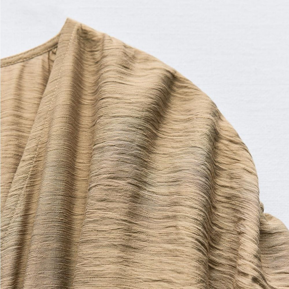 ZARA MIDI TUNIC DRESS
LIGHT KHAKI GREEN - Picture 7 of 13
